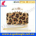 Custom fashion frosted leopard material beads plastic packing bag U0012-038